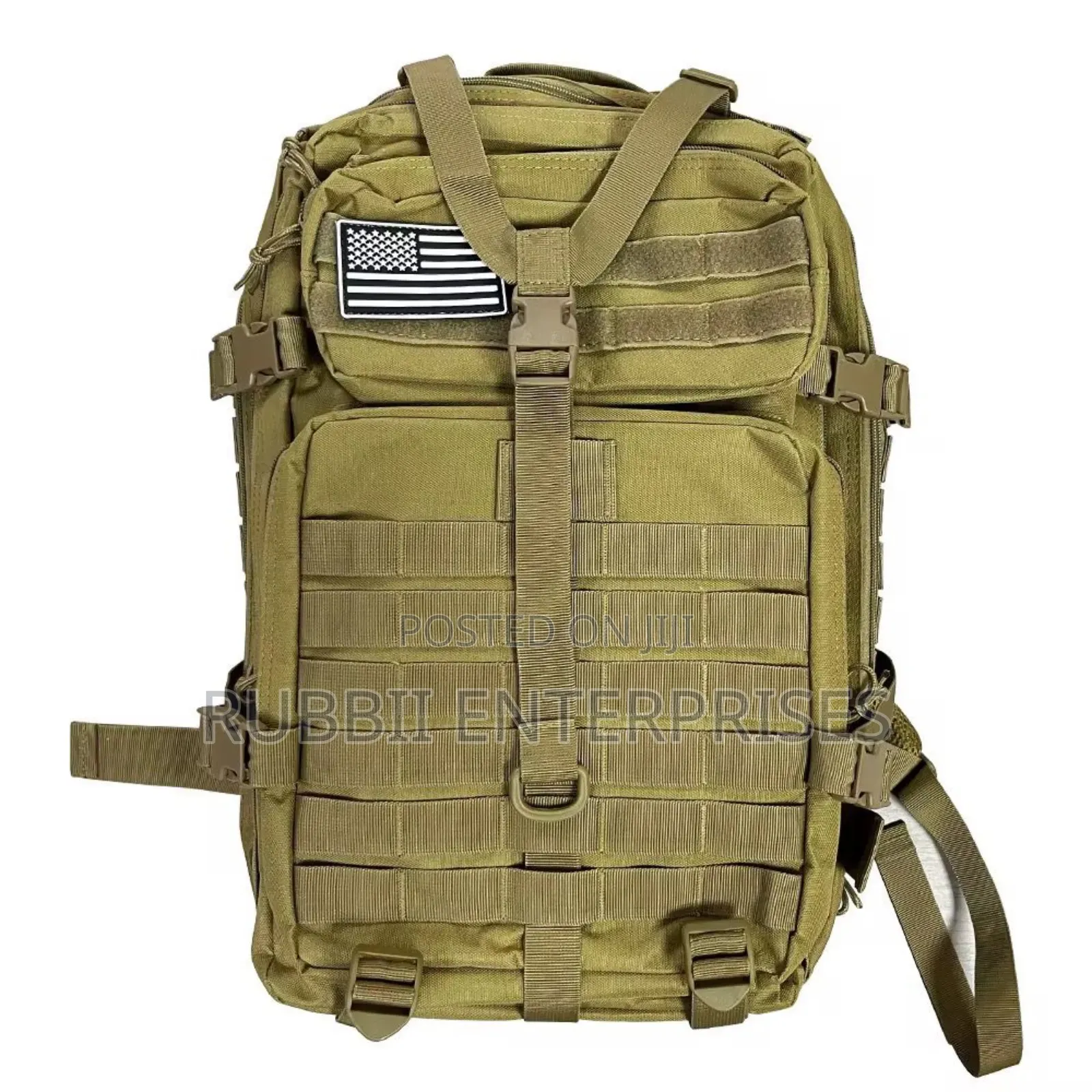 Military Backpack ~ Brown/Black