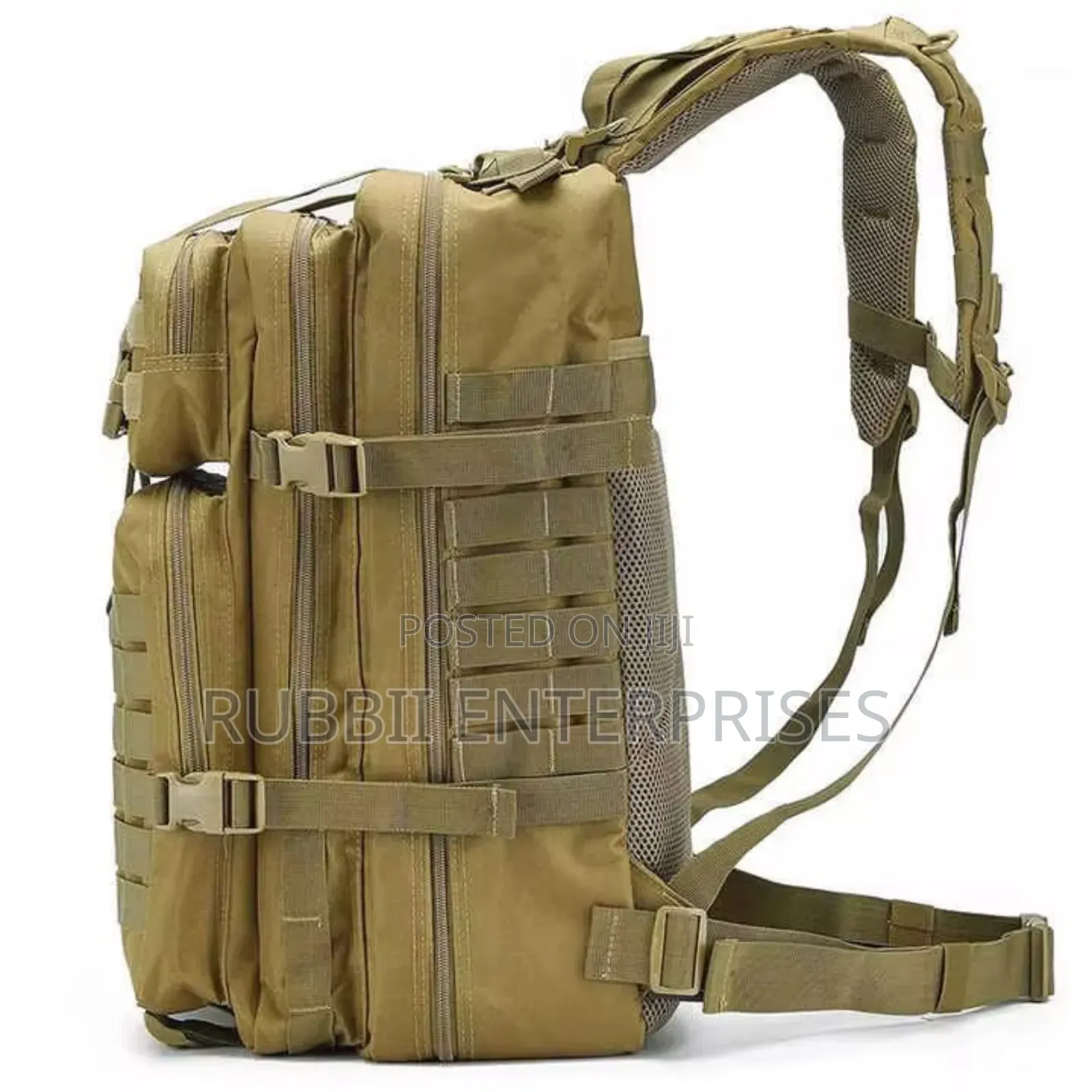 Military Backpack ~ Brown/Black