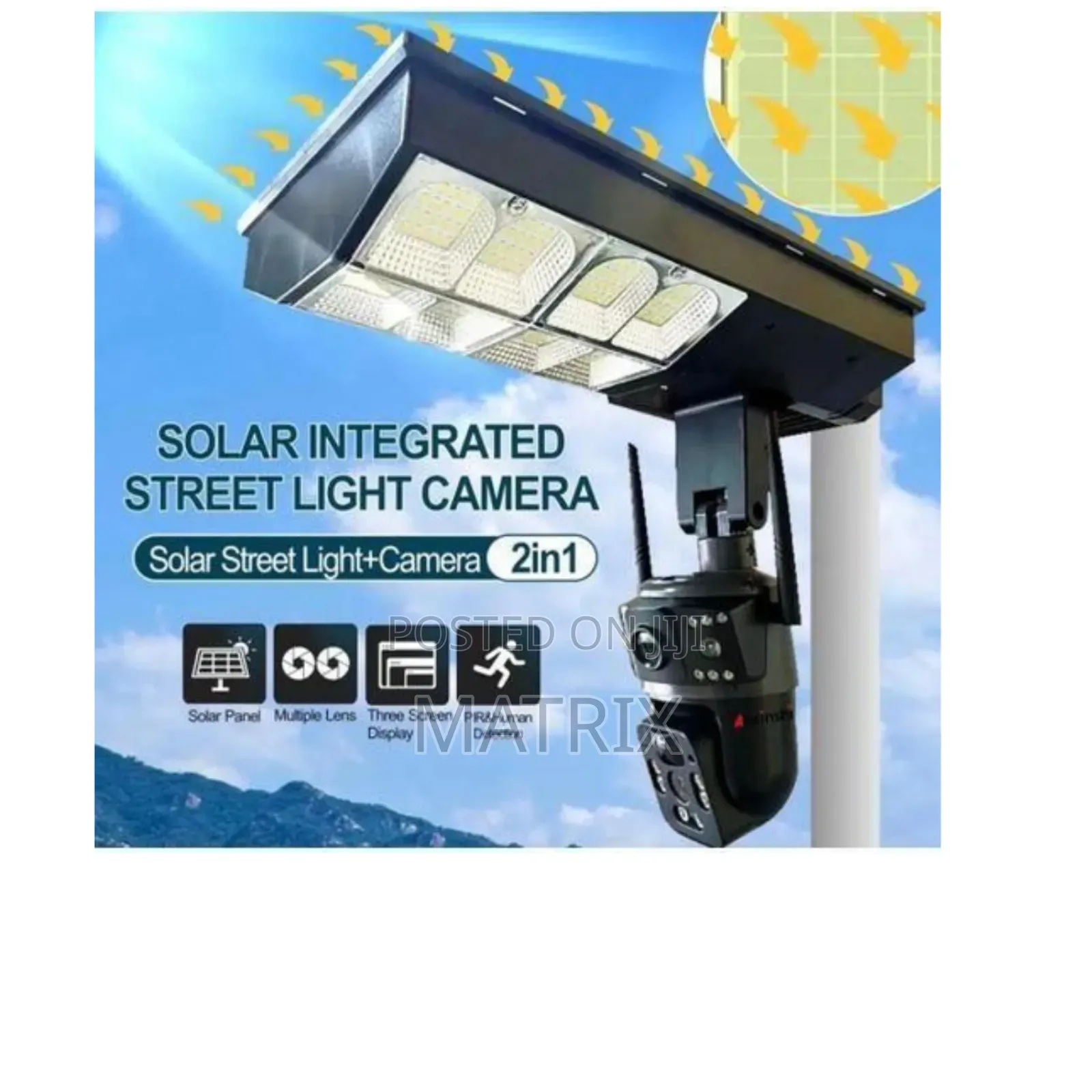 4g 2-in-1 Solar Street Light Camera Outdoor, 12mp Dual Lens PTZ