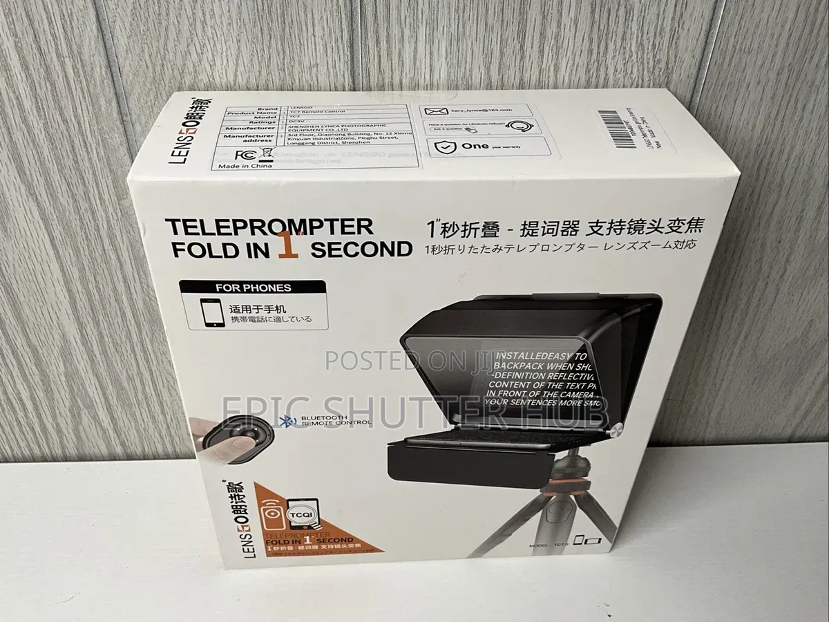 Lensgo Tc7 Ii 7.9" Portable Teleprompter Reader Tablet/Phone/Camera