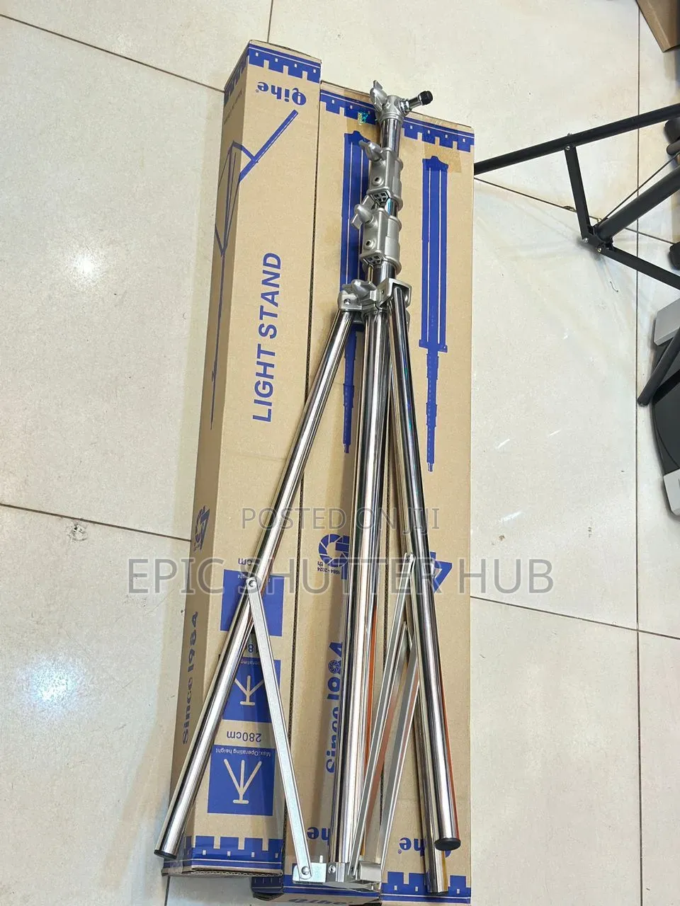 Silver Light Stand