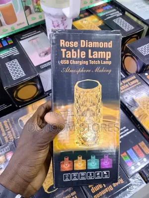 Rechargeable Rose Diamond Table Lamp