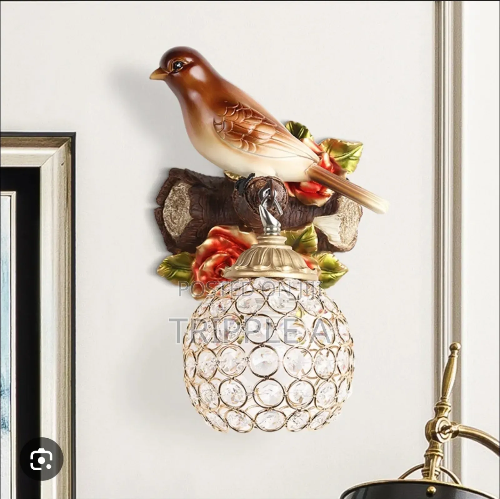 Brown Single Bulb Wall Lamp