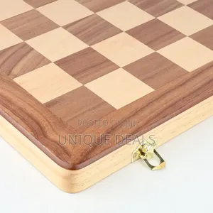 Wooden Chess Game Set Classic Folding Board