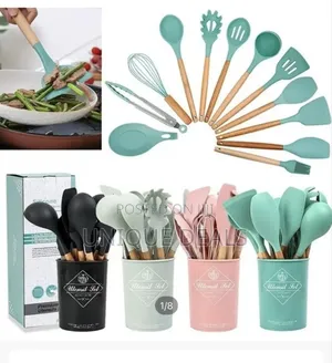 12 PCS Silicone Cooking Utensils Kitchen Utensil Set