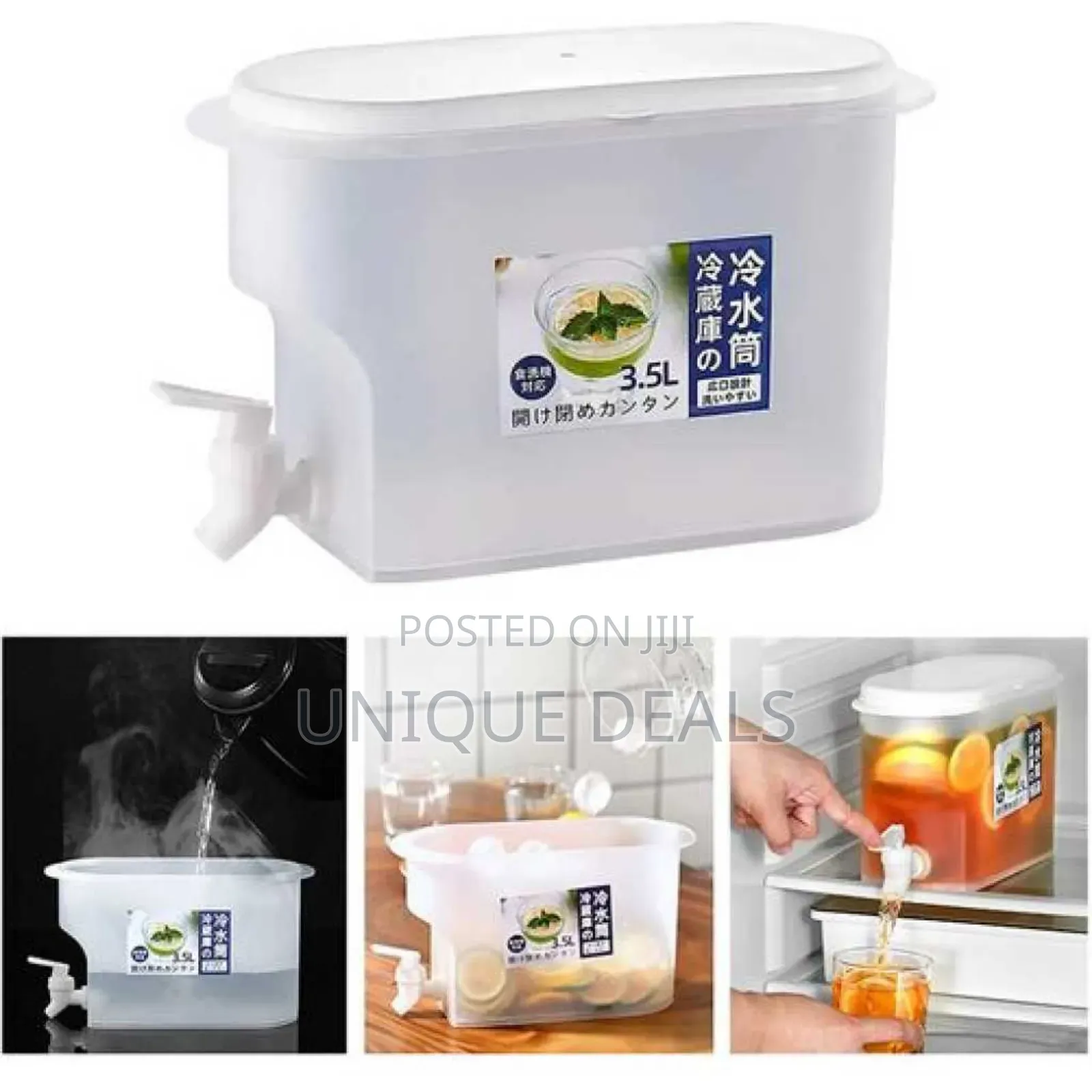 Beverage Dispenser With Spigot 3.5l Cold Kettle With Faucet