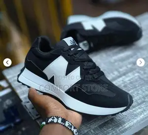 Black and White Unisex Sneakers