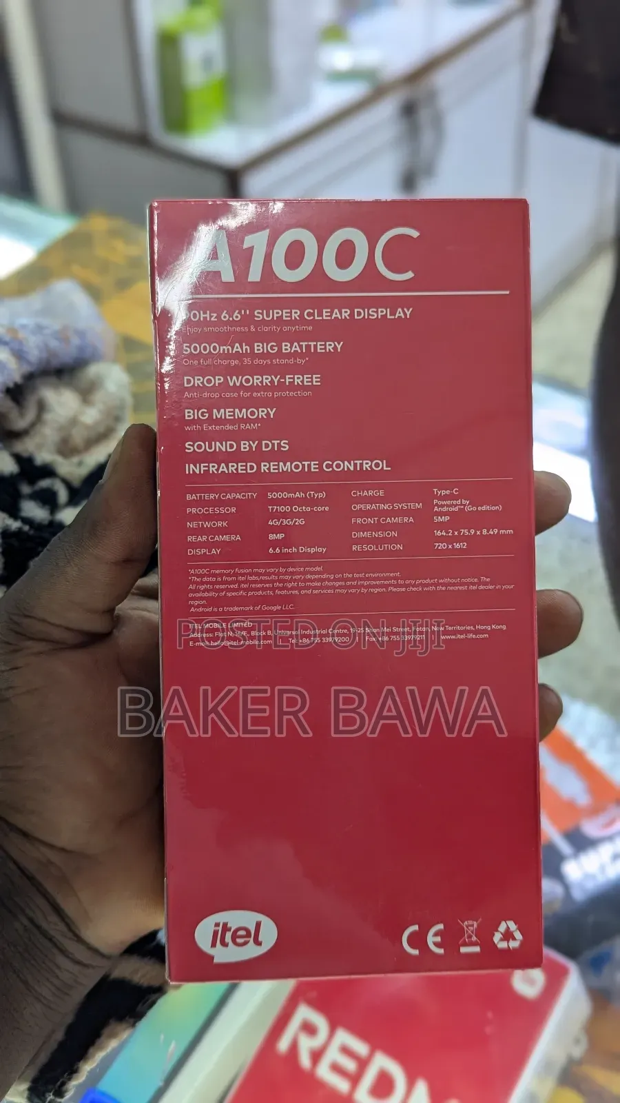 New Itel A100C 64 GB Blue