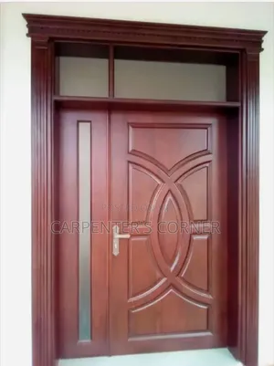 Solid Wooden Security Door