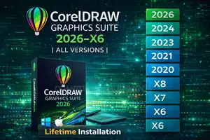 Coreldraw Graphics Suite 2026–X6 | All Versions| Lifetime {Win Mac}