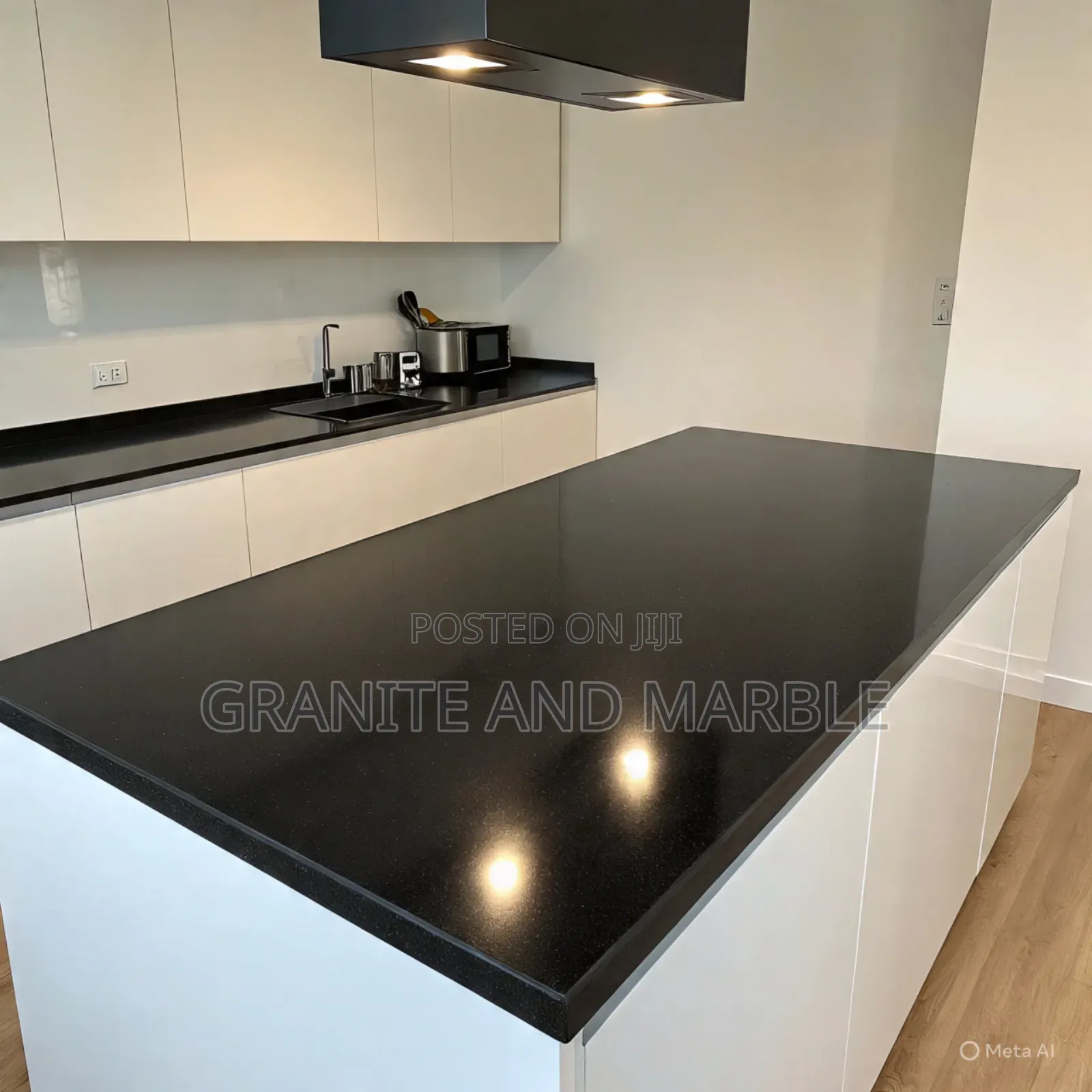 Stylish Black Granite Kitchen Tops