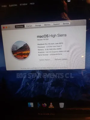 Laptop Apple MacBook 2011 8GB Intel Core i7 HDD+SSD 320GB