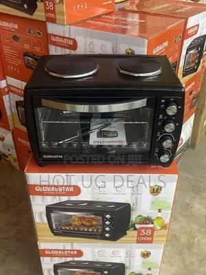 Global Star Oven With Rotisserie/Two Hot Plates 38 Litre / 38l
