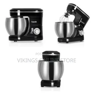 Saachi 5l Blender Dough Hand Stand Mixer Food Processor, Silver