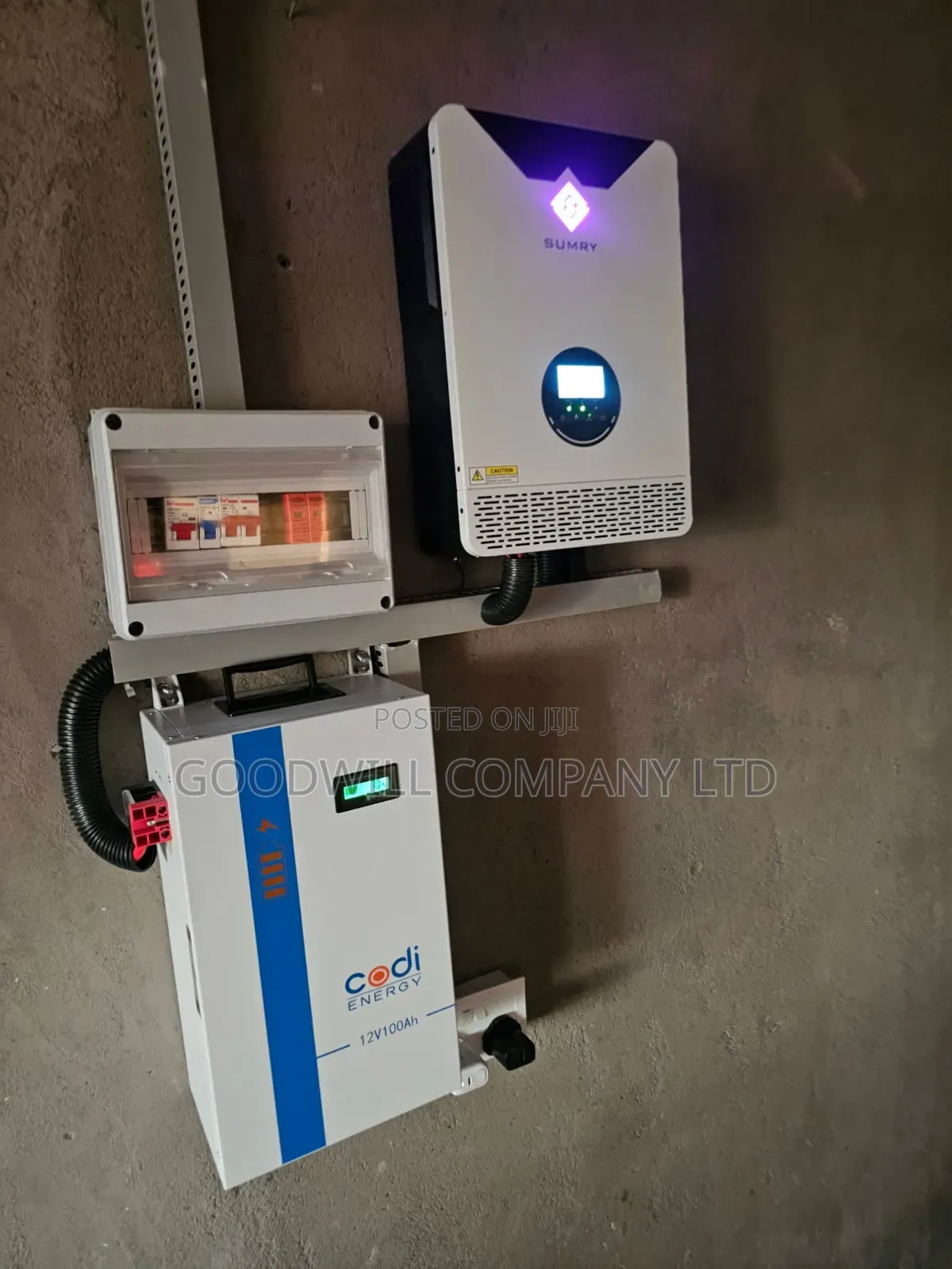 2.5kwh 24v Lithium Battery 2kva Hybrid Inverter Power Backup System