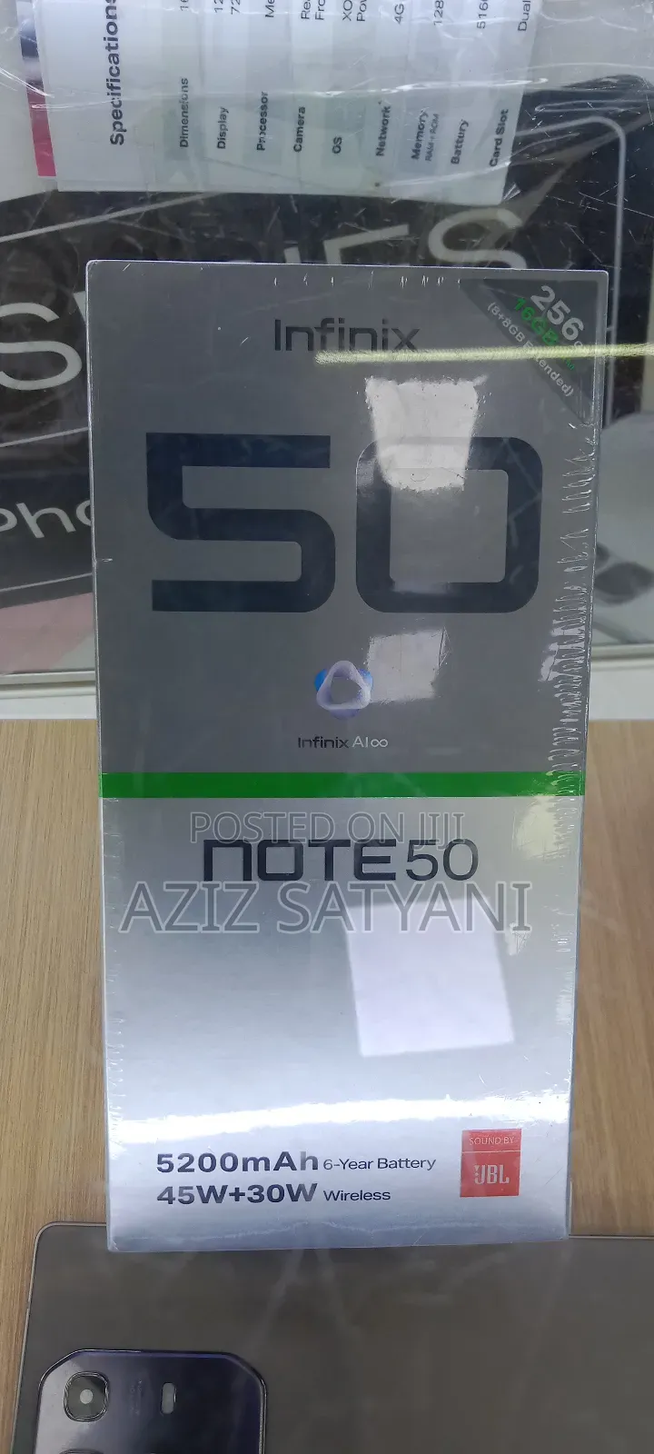 New Infinix Note 50s 256 GB