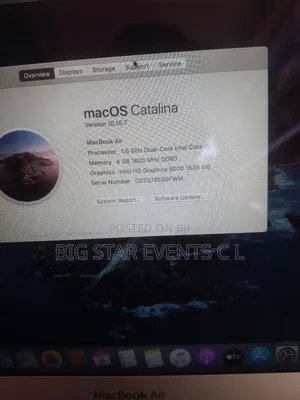 Laptop Apple MacBook Air 2015 4GB Intel Core i5 SSD 256GB