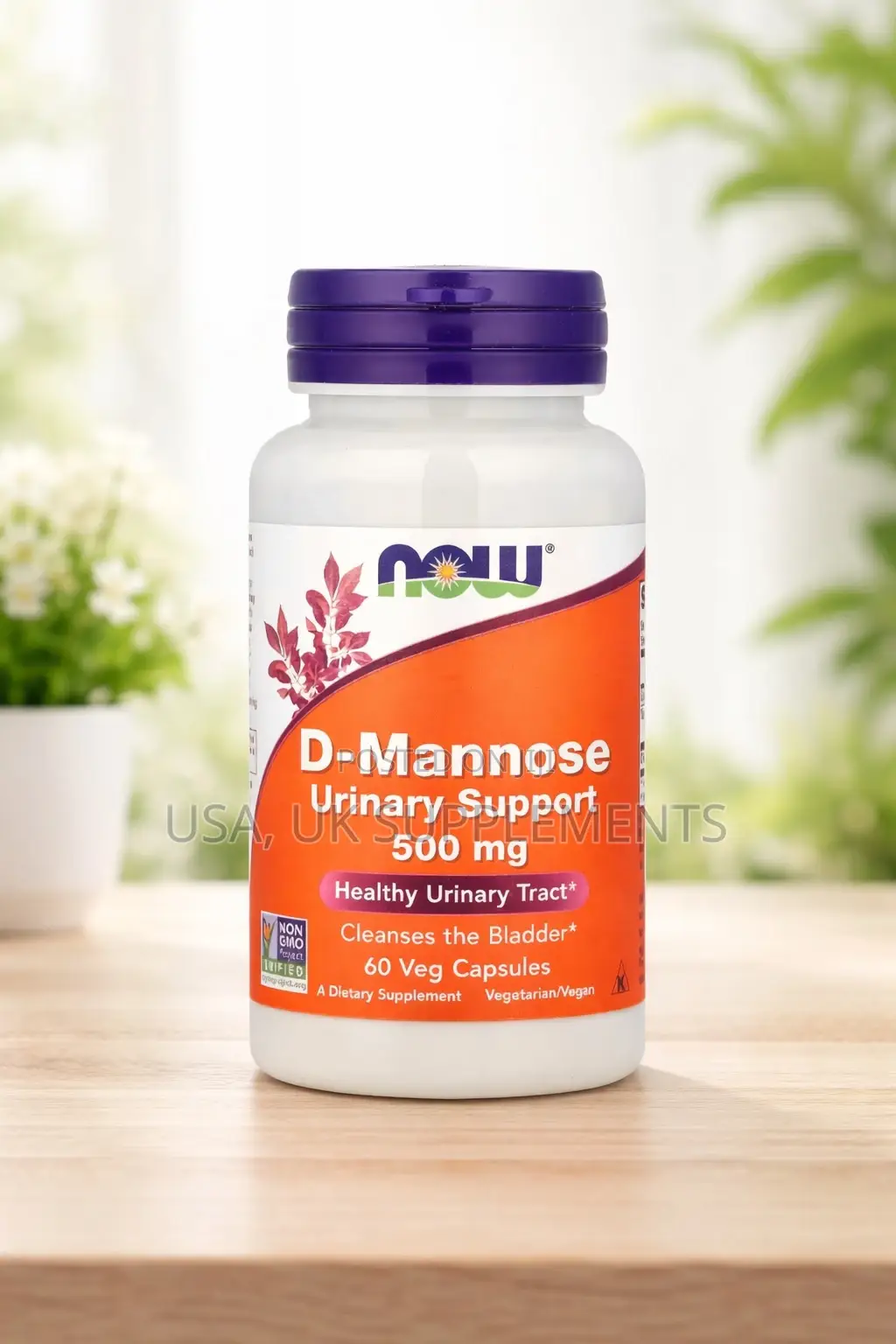 Now D-Mannose Urinary Tracy Support 500mg 60capsules