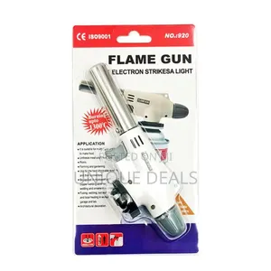 Butane Gas Blow Torch Flamethrower Burner Welding Auto Ignition BBQ