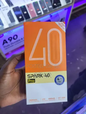 New Tecno Spark 40 Pro 256 GB Black
