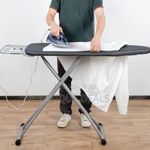 Ironing Board With Iron Rest,Adjustable Height Ironing Table