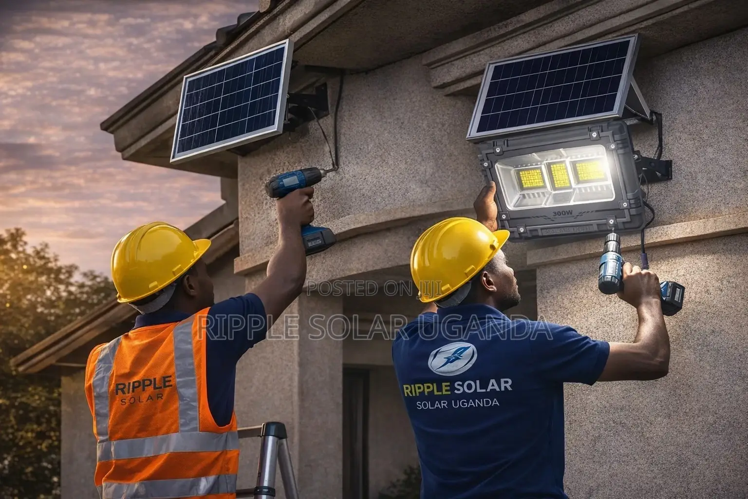 300w Solar Flood Light Security Waterproof Outdoor Kampala