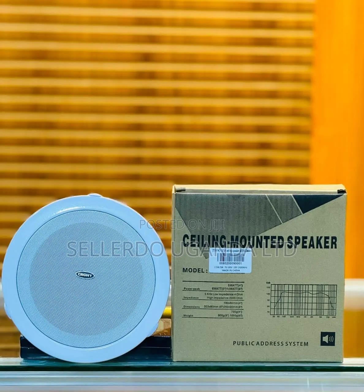 Ceiling Mountable Public Address System Speaker
