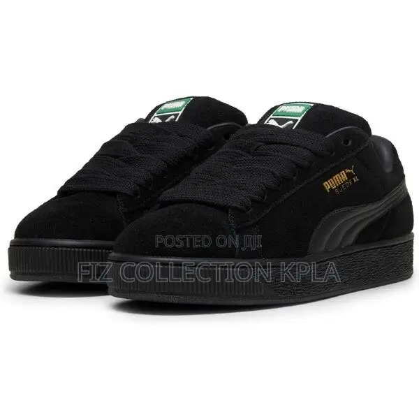 Black Puma Suede