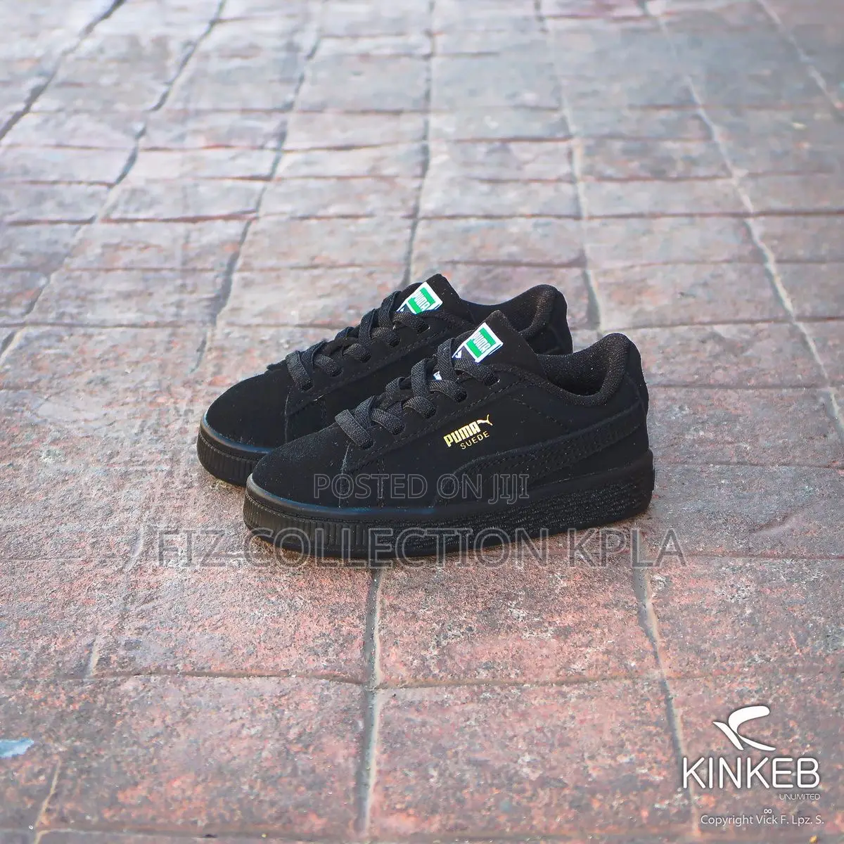 Black Puma Suede