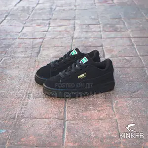 Black Puma Suede
