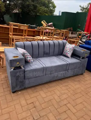 3 Seater Sofa Set / Two Arm Gray