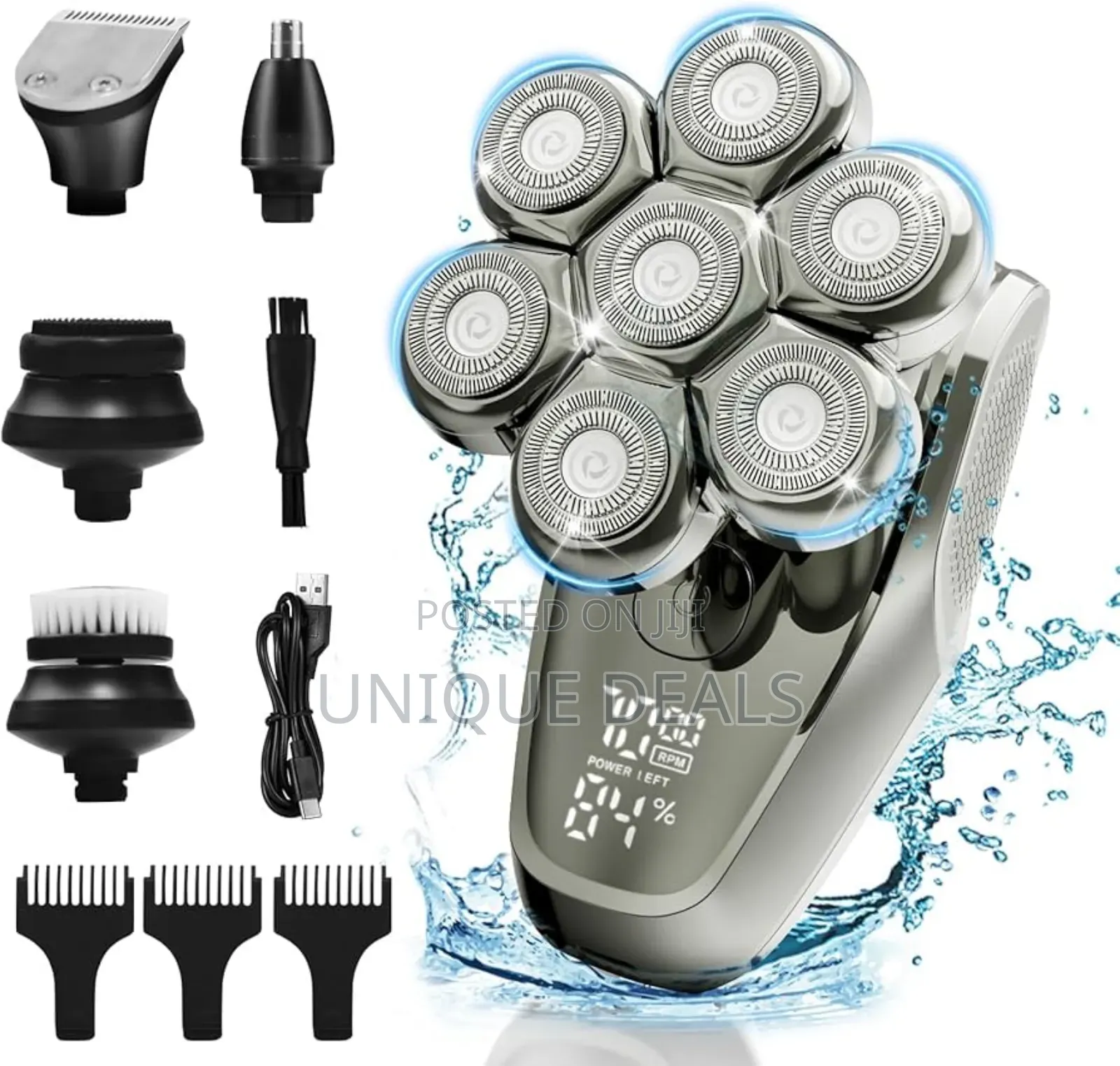 Head Shaver for Men, 7d Rotary Head Shaver for Bald