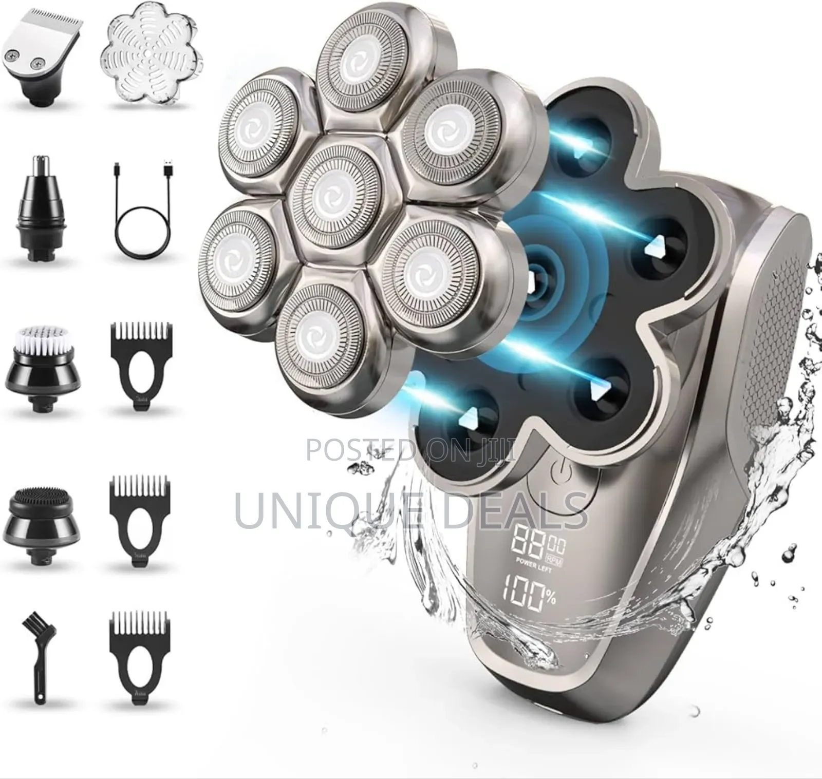 Head Shaver for Men, 7d Rotary Head Shaver for Bald