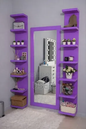 Modern Make Up Shelves With Mirror Call Us On