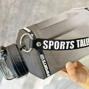 Water Bottle With Marker,1.5l Water Bottle With Handle and Straw
