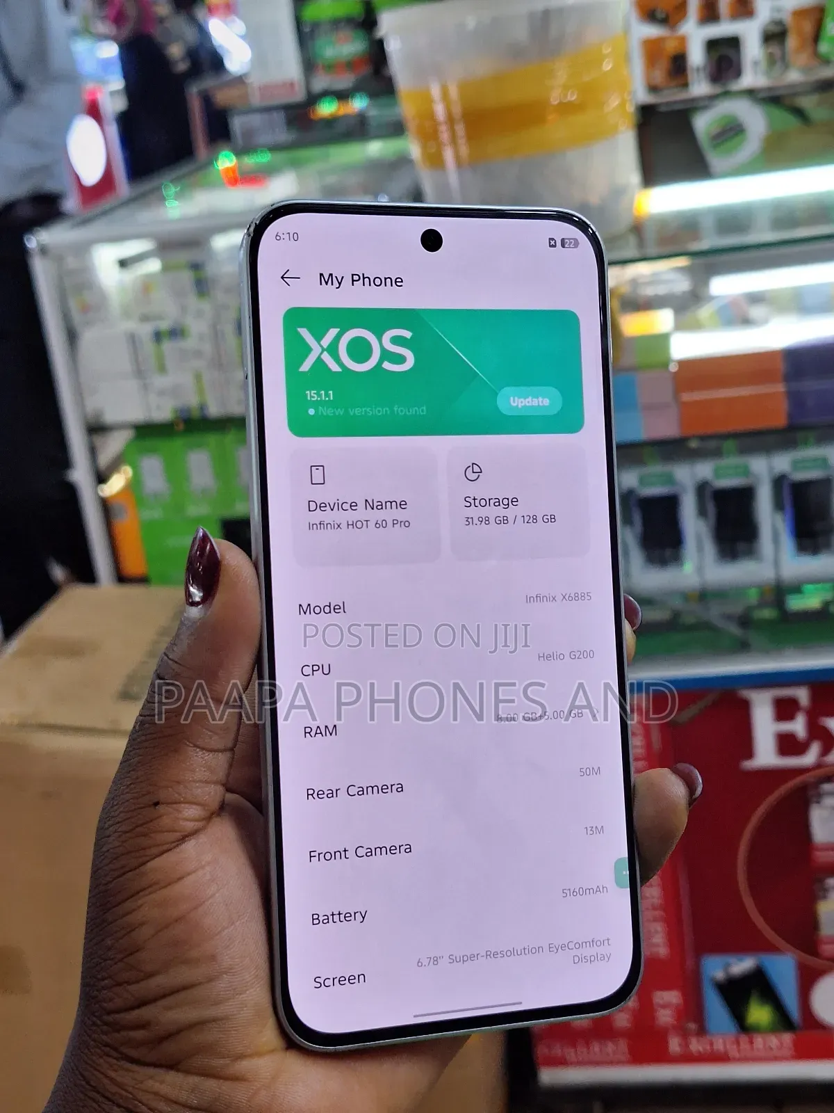 Infinix Hot 60 Pro 128 GB Silver