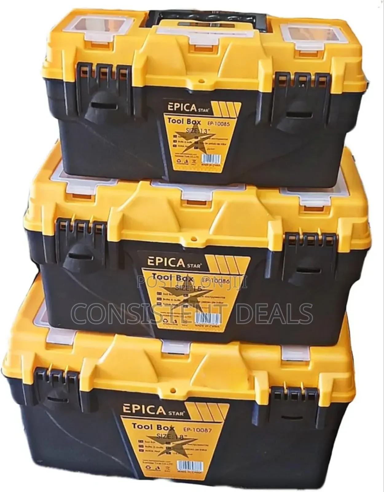 Epica - Set of 3 Tool Boxes 13, 15 and 17 Inch, Ep-