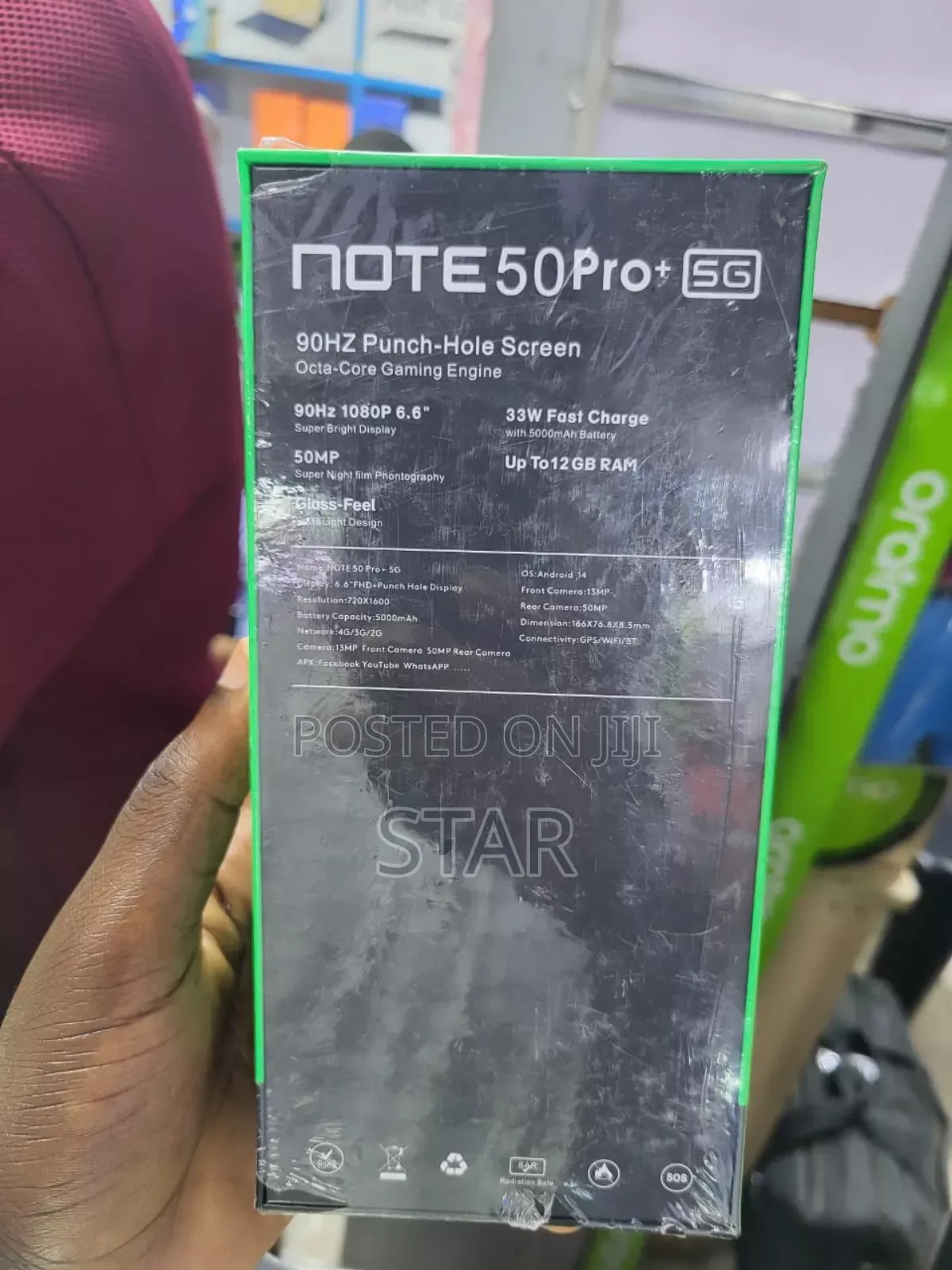 New Infinix Note 50 Pro+ 256 GB Black