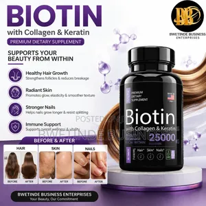 Biotin Collagen Keratin Hair Growth Support Supplement