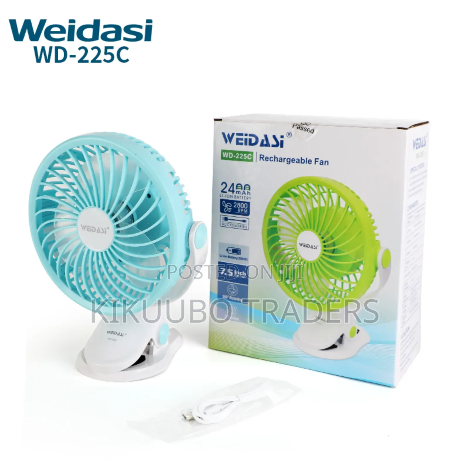 Mini Rechargeable Table Fan