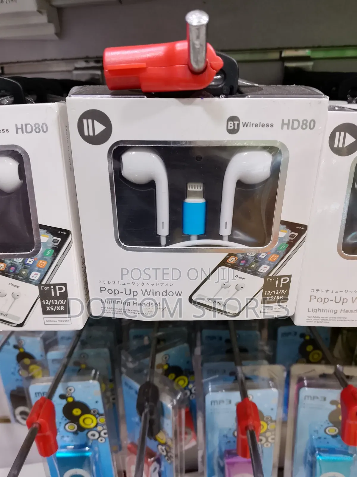Bt Wireless Hd80" Wired Headset With a Lightning Connector.