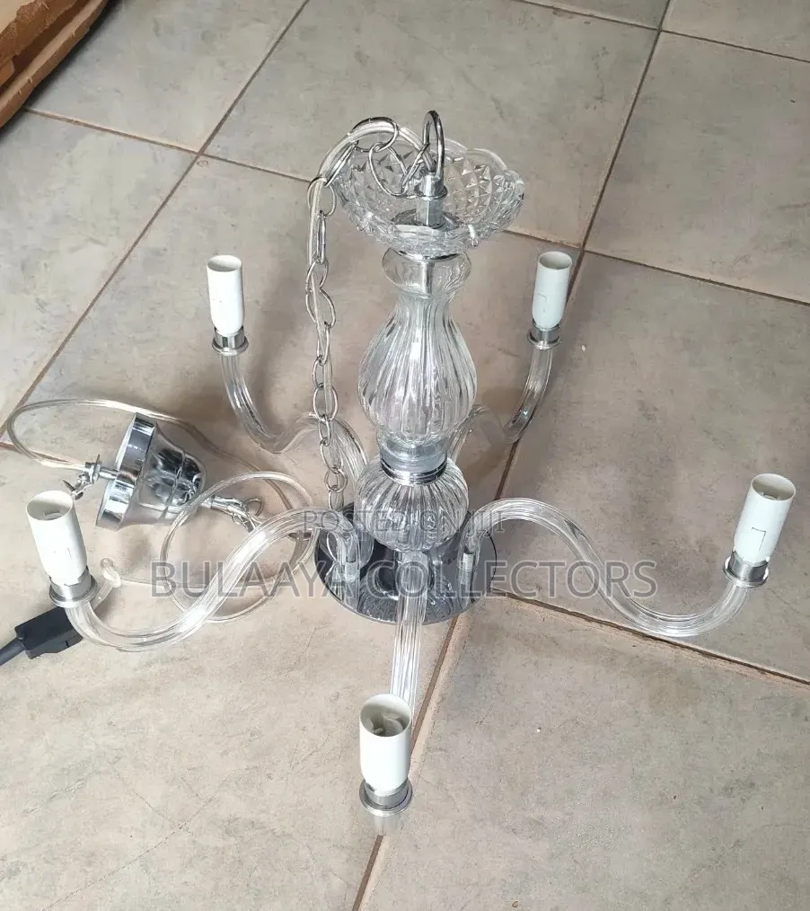 Uk Used Five-Light Venetian Style Chandelier .
