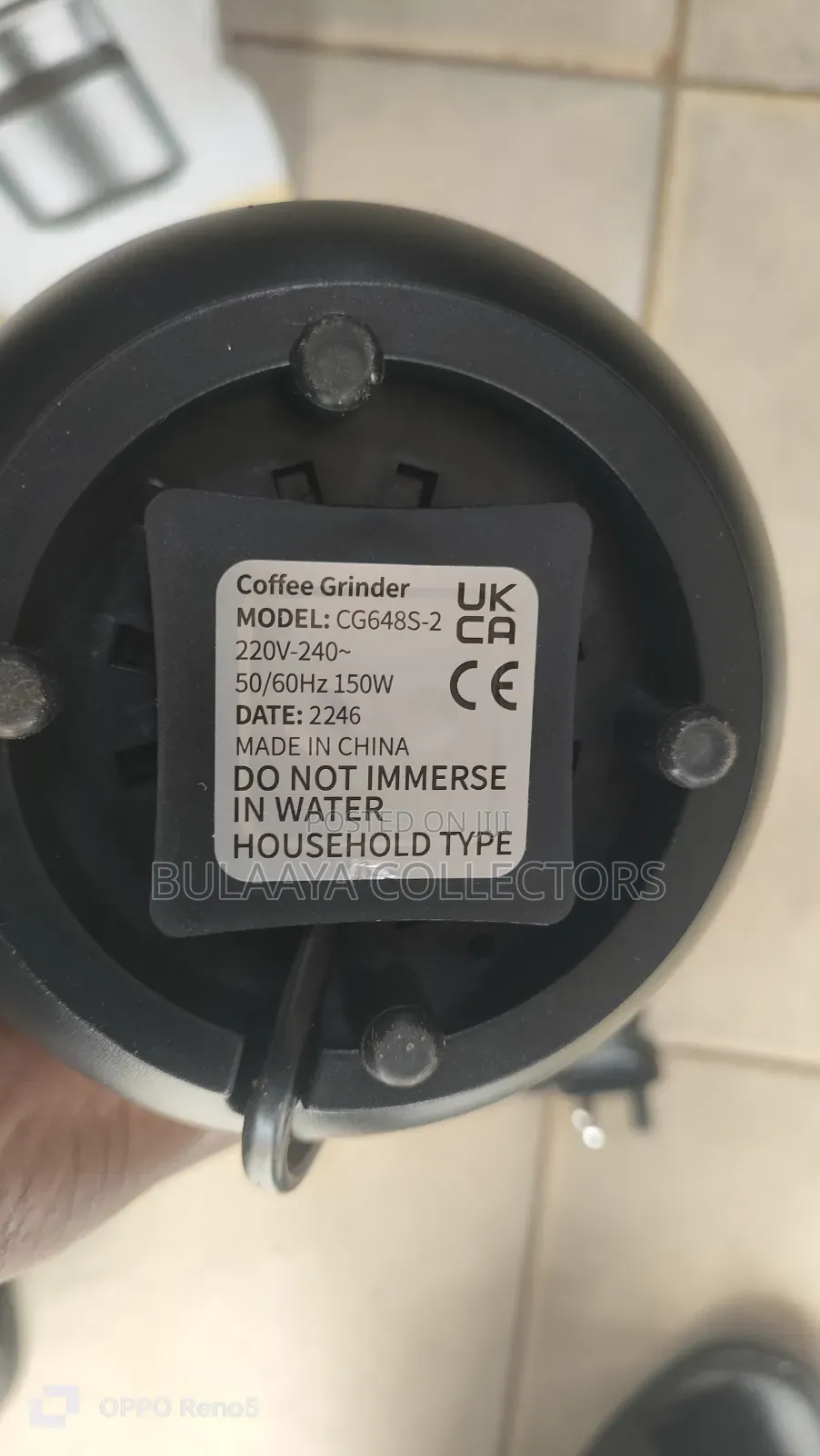 Uk Used Kidisle Electric Coffee and Spice Grinder.