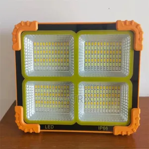 Portable Solar-Powered Led Floodlight With Solar Panel