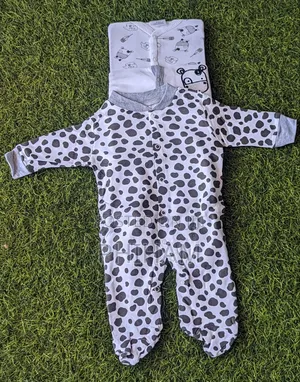 Baby Cotton Sleep Suits/Overalls in a Set of 3pcs