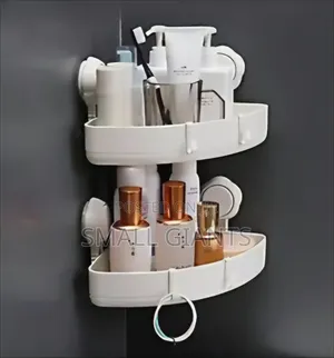 2 Pcs Corner Suction Storage Racks