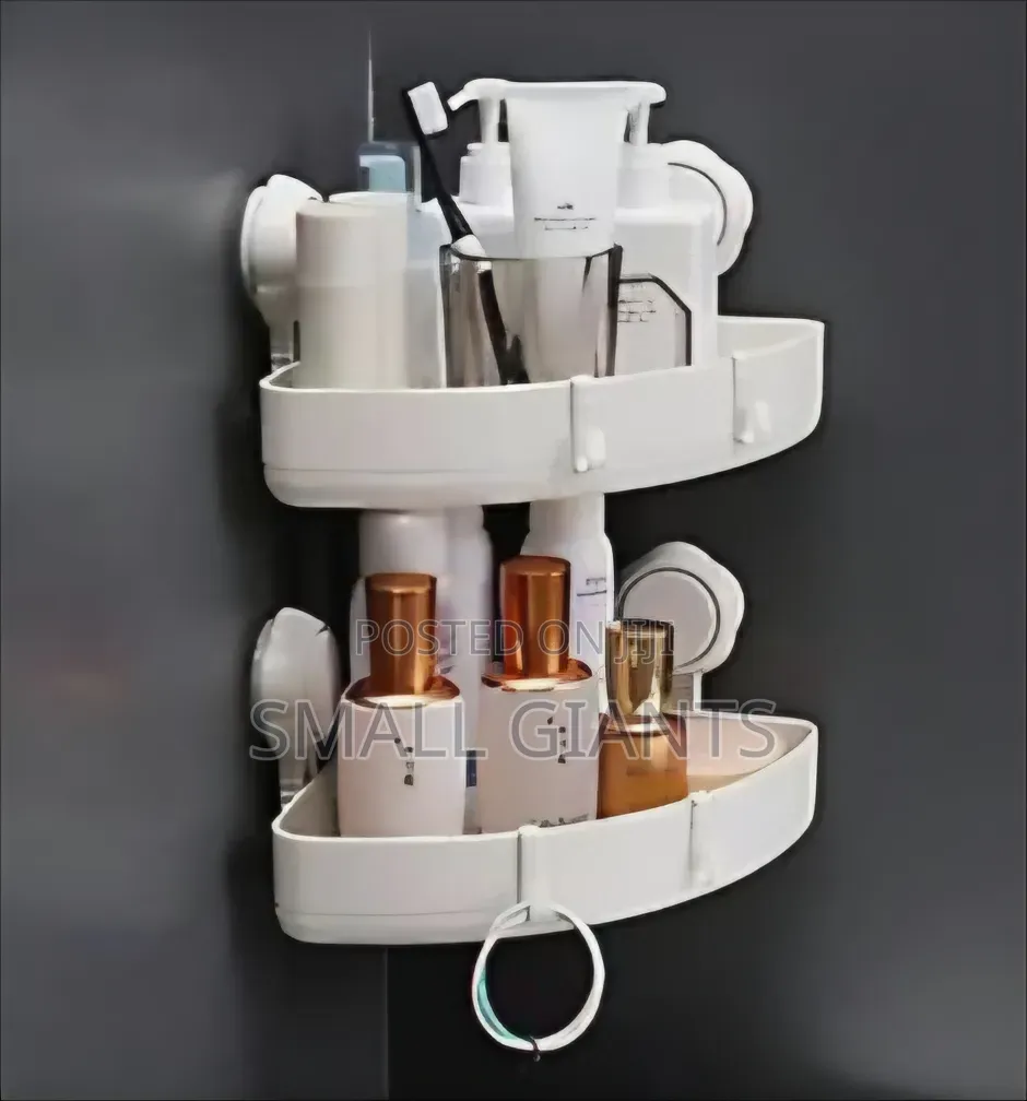 2 Pcs Corner Suction Storage Racks