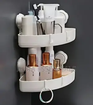 2pcs Suction Corner Storage Racks