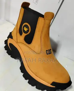 Men’S Yellow Cat Smart Casual Chelsea Style Ankle Boots
