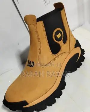 Men’S Yellow Cat Smart Casual Chelsea Style Ankle Boots